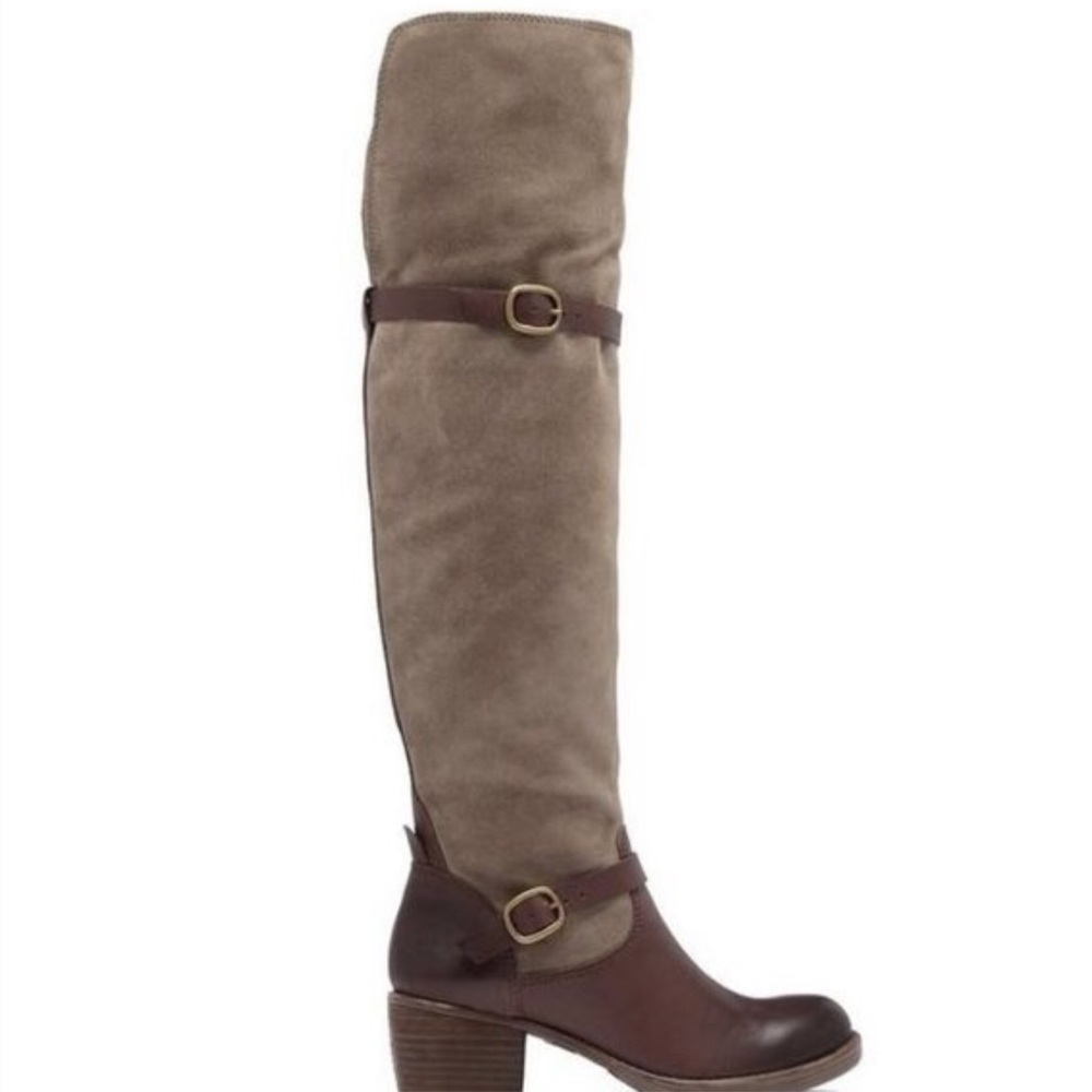 Lucky Brand Roller Leather and suede boot